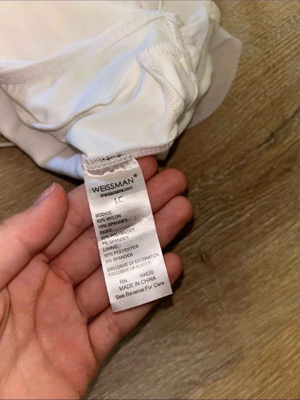 Weissman White Ballet Dance Costume